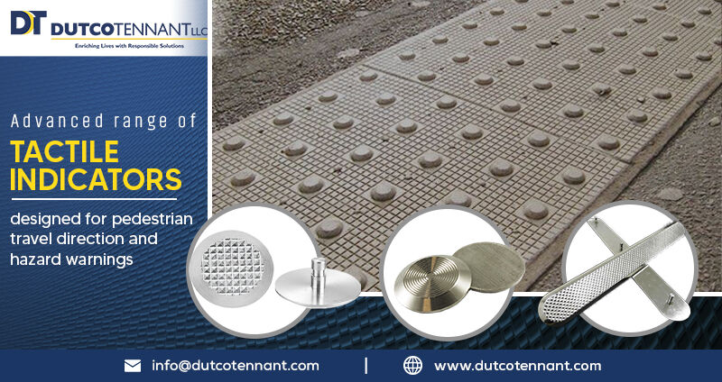Dutcotennant's tweet photo. Alert the hazards on roadways, sidewalks, etc. to vision impaired or blind pedestrians with Tactile Indicators. High precision design and fast installation, these offer improved performance. Get more details at https://t.co/1jKpWuODTi now.
#tactileindicators #DutcoTennantLLC https://t.co/mPwcgTVkir