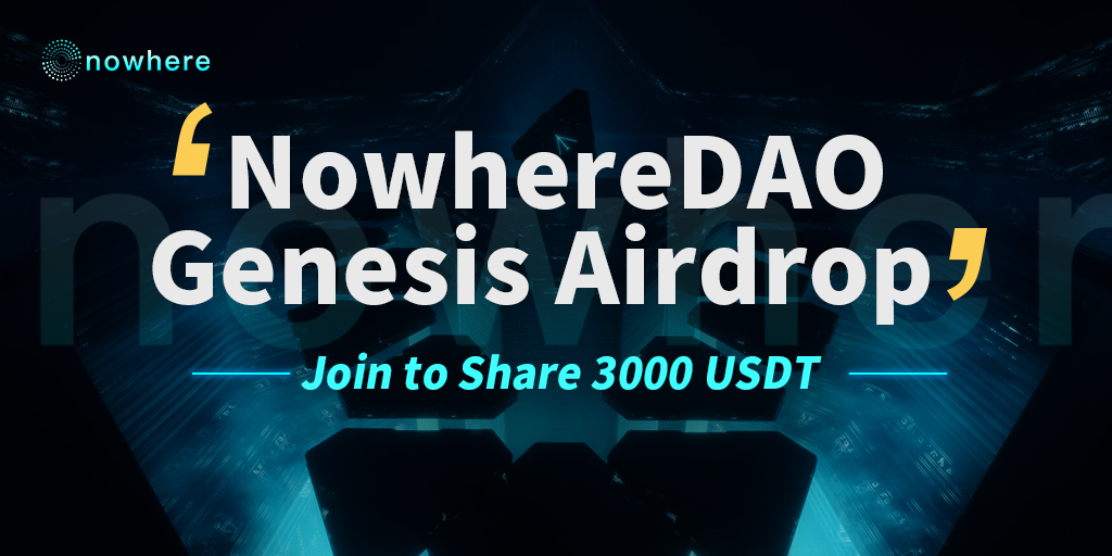 ✨NowhereDAO Genesis Airdrop is Live!

📅Date: Mar.16th-Mar.23rd
💰Reward: 3000u in total

🚀Rules:
1⃣ Follow us, rt our onepager and send a tweet with tags
2⃣ Join discord and complete a task

👉Participate now:
gleam.io/hSyfu/nowhered…

#NowhereDAO #Airdrop #Web3 #Crypto