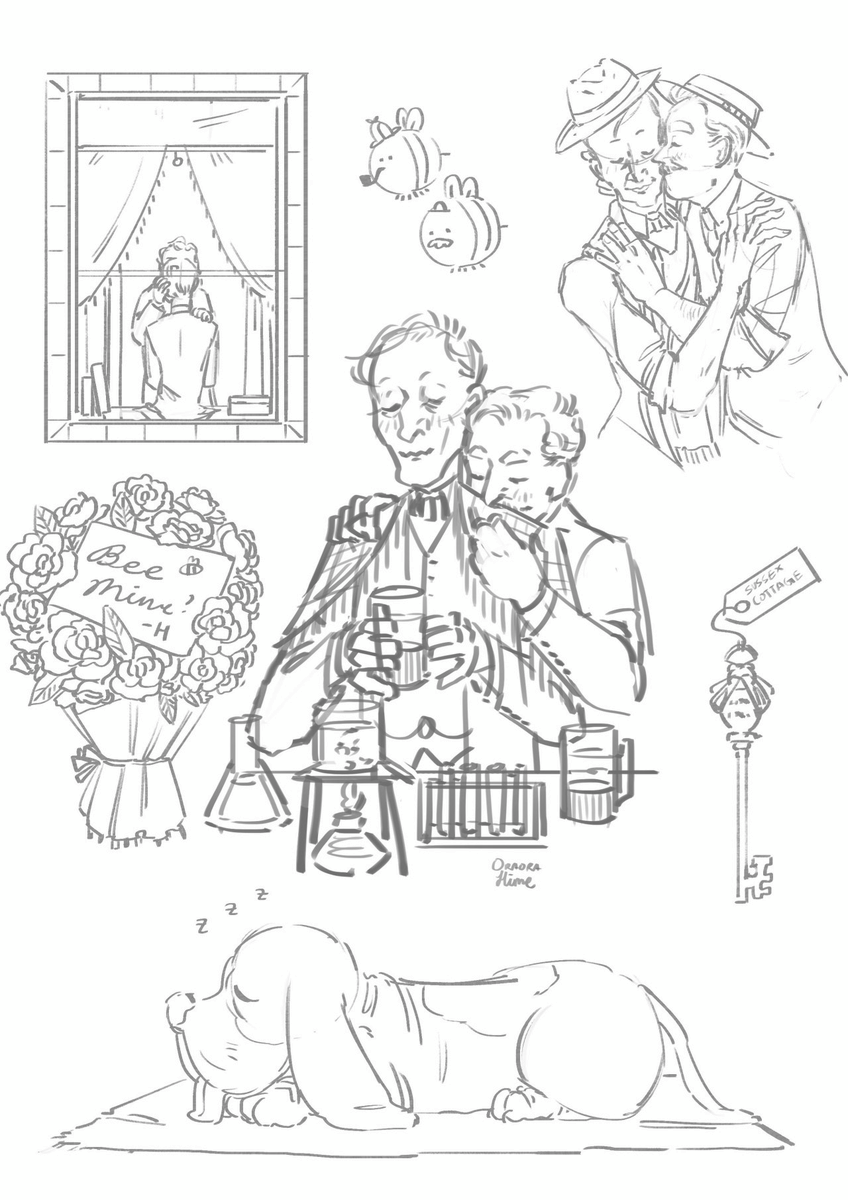 gooolabatooo's tweet photo. maried af. gonna color these later. #granadaholmes #sherlockholmes #johnwatson #johnlock #holmeswatson https://t.co/WxoEy6FZft
