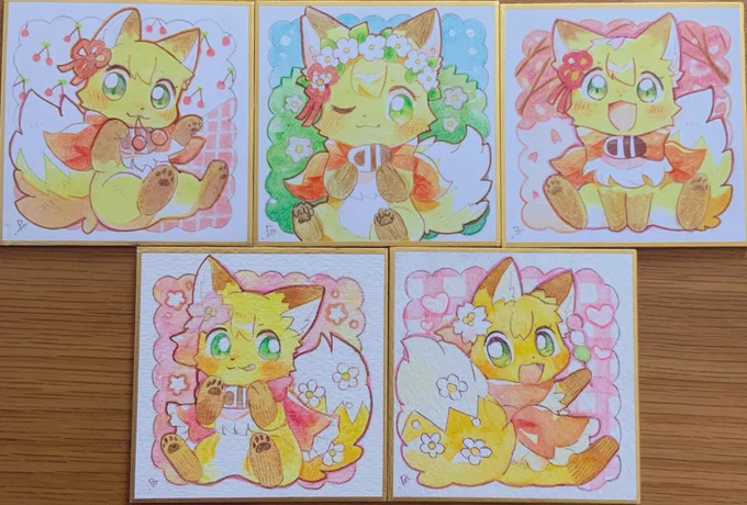 豆色紙🌸🦊
 #まんぷく森のコロモちゃん 