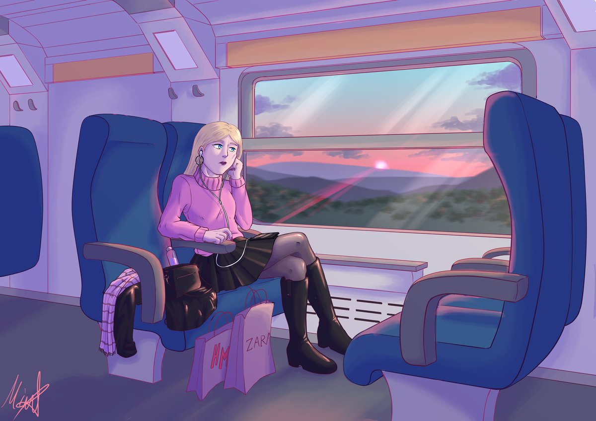 SailorJaco's tweet photo. Nostos

🌸
#manga #mangadrawing #mangaart #drawing #art #sunset #train #alone #melancholic #melancholy #girl #mangagirl #treno #tramonto #mangaitaliano #illustrazione #disegno https://t.co/J7ckgMnpi9