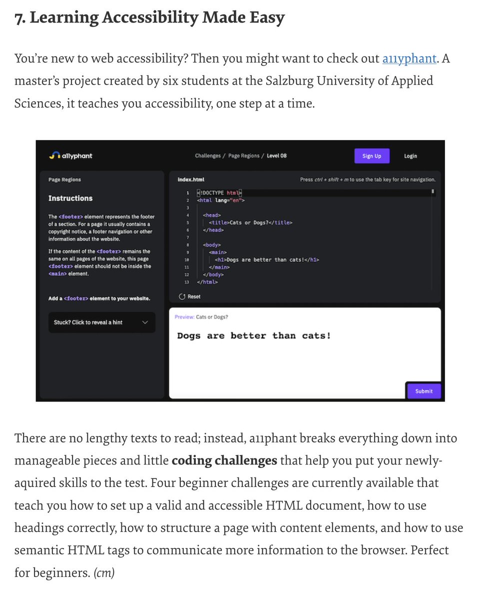 dnikub's tweet photo. Yesterday, my master project https://t.co/IxkDcBF1RN was featured in the @smashingmag newsletter 🤩

It's so nice to see that people like our idea and are starting to learn about accessibility ❤️ https://t.co/N4rVx6jn47