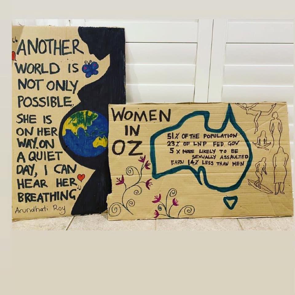 BeverleyBMiles's tweet photo. There is so much work to be done, 135 years work in fact, if we want to achieve #GenderEquality by 2030…

We will not be lectured on #sexism and #misogyny by any man 

#March4Justice 
#EnoughIsEnough 

#CareEconomy #Equiterra 
#auspol https://t.co/cxf513Ec0w