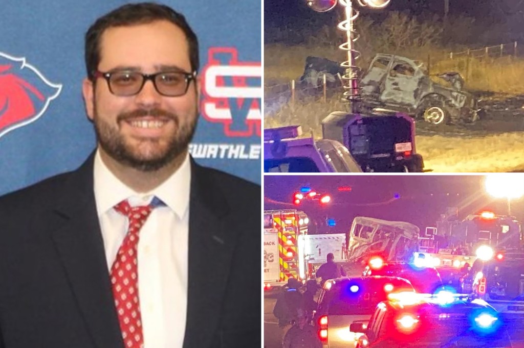 nypost's tweet photo. College golf team head coach among those killed in head-on collision https://t.co/SJ2UYdRsUR https://t.co/jphY11V4FD