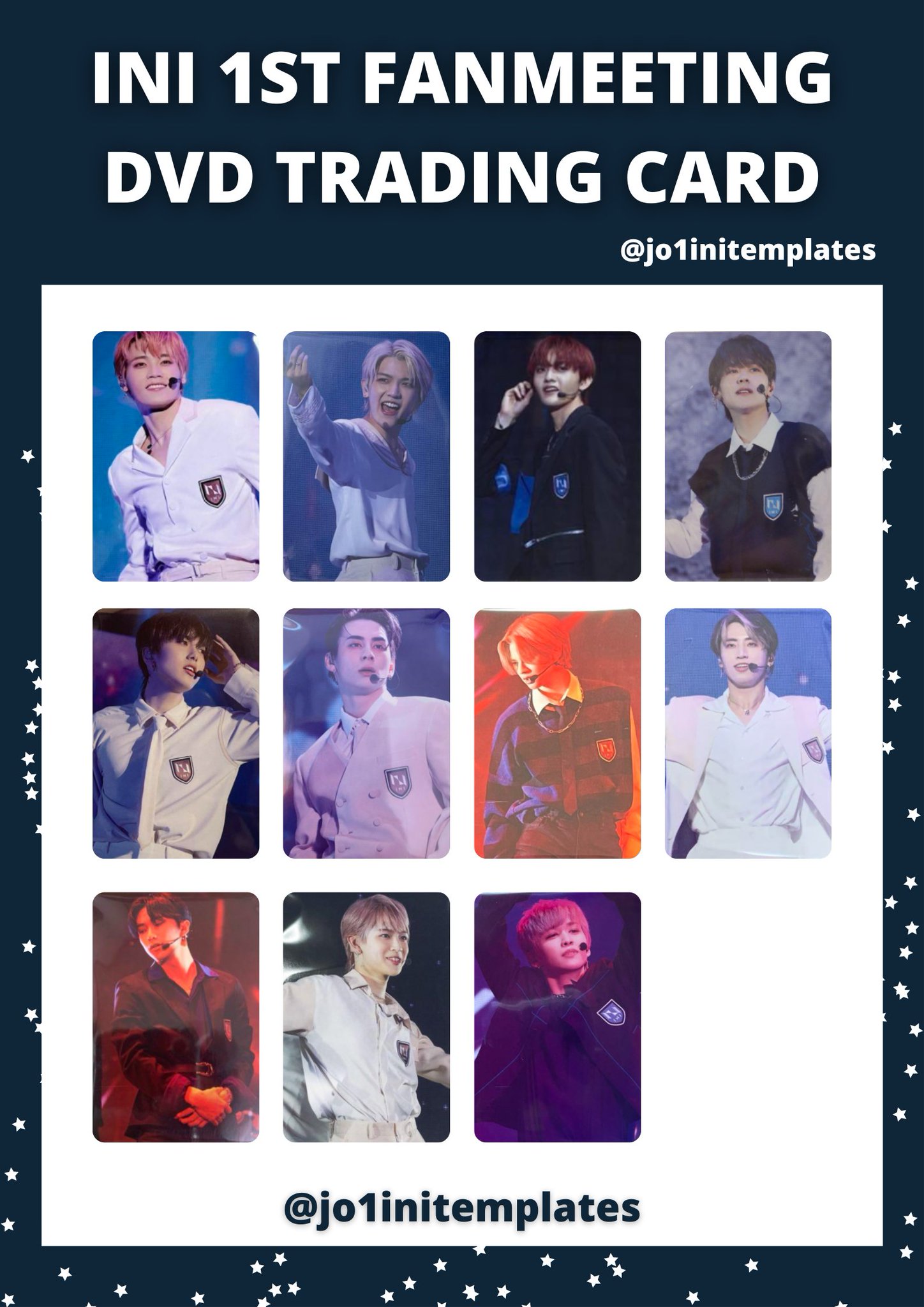 JO1 & INI Templates | JO1と INI 一覧表 on X: