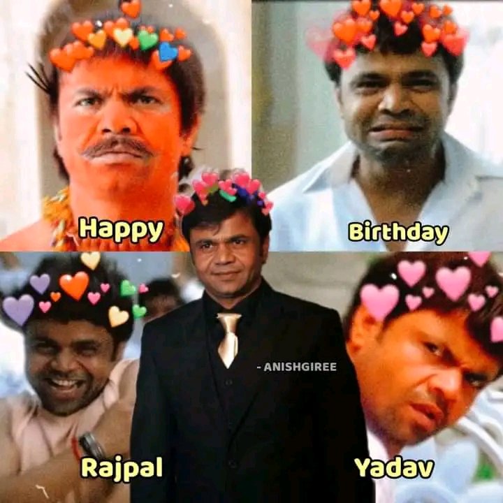 Happy birthday to the legendary person Rajpal Yadav   Comedy king    