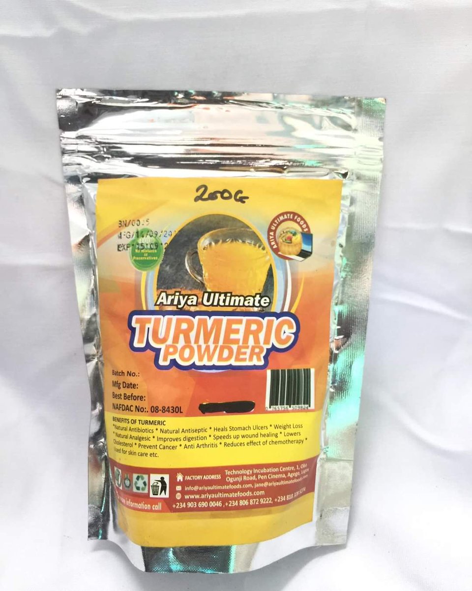 ariyawellneshub's tweet photo. We are here once again for your orders as we deliver our healthy meal and snacks.
🤗🤗🤗We are open🤗🤗🤗💃🏽💃🏽💃🏽
🌹Today's Menu🌹
🥰🥰Lovely Wednesday🥰🥰
HERBS &amp; SPICES
Ginger Powder 100g - 800
Garlic Powder 100g/500g – 1200/5000
Turmeric Powder 100g/200g – 800/1500

1/5 https://t.co/texZQ37WXl