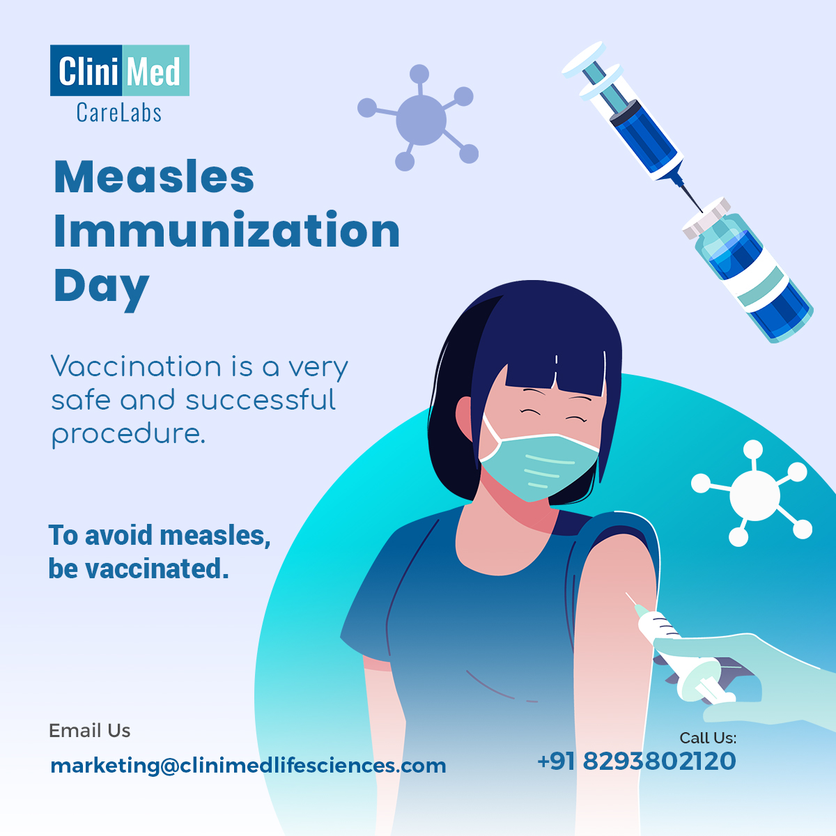 Every year on March 16th, Measles Immunization Day is observed to raise awareness about this terrible disease and the need of vaccinating against it.

#Measles #MeaslesImmunizationDay #MeaslesVaccination #MeaslesSymptoms #MeaslesComplications