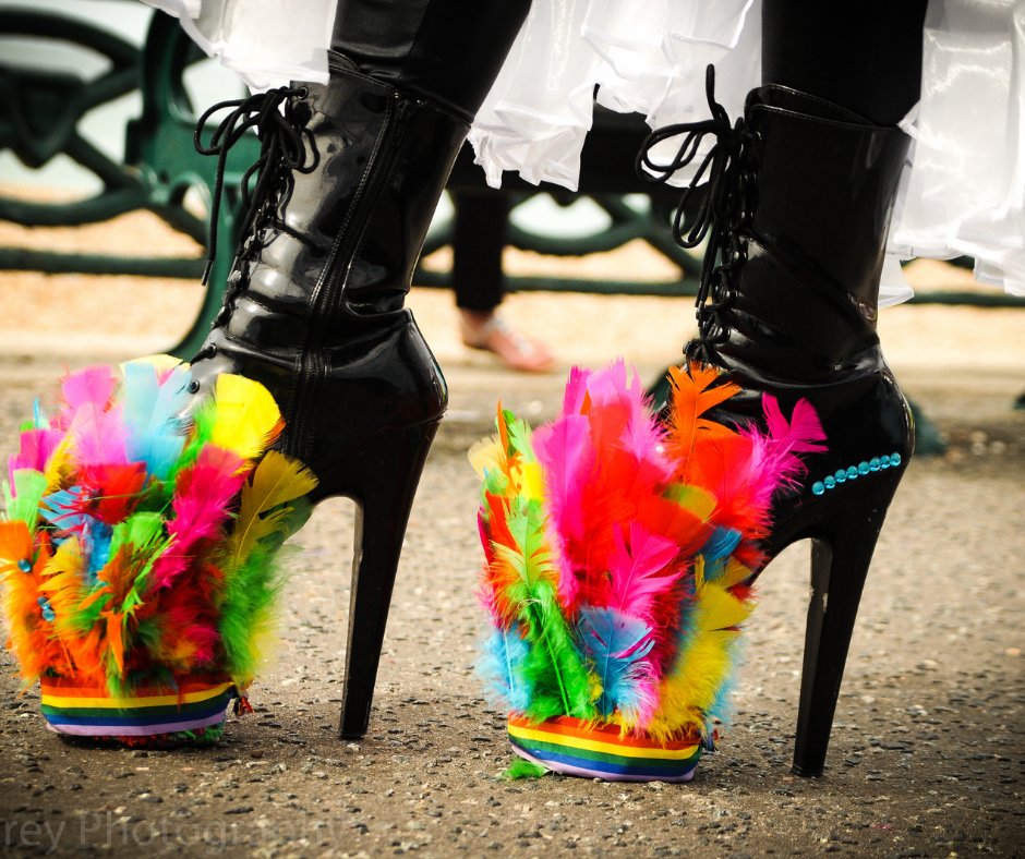 PrideBrighton's tweet photo. These boots were made for walking in the Brighton & Hove LGBTQ Community Parade!
This years theme is Love, Protest & Unity & takes place on Sat 6th Aug.
For info: https://t.co/meAqG1zKAk
Photo: @jimcareyphoto
#Pride30 #CommunityParade #LoveIsLove #WeStandTogether https://t.co/VvpXW6CMQH