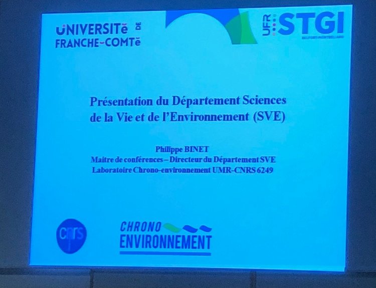 Visite de l'<a href="/ufr_STGI/">UFR STGI</a> pour nos 4ème et 3ème dans le cadre des <a href="/AcCordees/">Parcours&Cordées_ac-Besançon</a> Merci à M. Binet, enseignant chercheur et directeur du département Sciences et Vie de l'Environnement ainsi qu'à Noélie et Pablo, présidente et vice-président de l'association étudiante MÉMO pour l'accueil👍