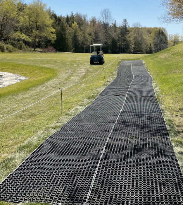 genesis_dist's tweet photo. Eliminate wear paths + transform cart paths with eco-friendly, innovative @Traqmatz. Grass will grow through the mat + the crown will be protected! #askagenesisrep about this easy solution! #eliminatewearpaths #transformcartpaths #golfsolutions https://t.co/g4xRrmHPUd