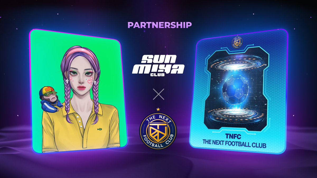 SunmiyaClub's tweet photo. [마케팅 파트너십 안내]

선미야클럽 X TNFC

선미야클럽에 축구 선수들이 등장...?

레전드 월드컵 스타가 참여하는 NFT 프로젝트
TNFC가 선미야클럽에 찾아왔습니다!

앞으로 양사는 마케팅 파트너십과 더불어
홀더 참여 프로모션과 콘텐츠 제작 협업에 대해 논의하게 됩니다. https://t.co/diooHGDkSX