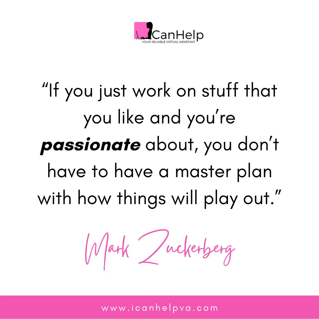 iCanHelp_VA's tweet photo. When you truly like what you do, it won’t feel like a chore. 
Just keep going! 
#icanhelpva #virtualassistant https://t.co/gPXJ8jw3IV
