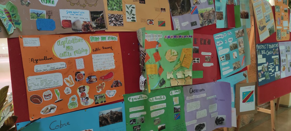 manosunidassant's tweet photo. Profesores y alumnos del IES Marqués de Santillana, han realizado una exposición monográfica sobre la RD del Congo , donde se desarrolla el proyecto de Manos Unidas : "Refuerzo de los medios de vida de mujeres vulnerables en comunidades mineras".  Celebrarán un Karaoke solidario https://t.co/ou2SFRspps