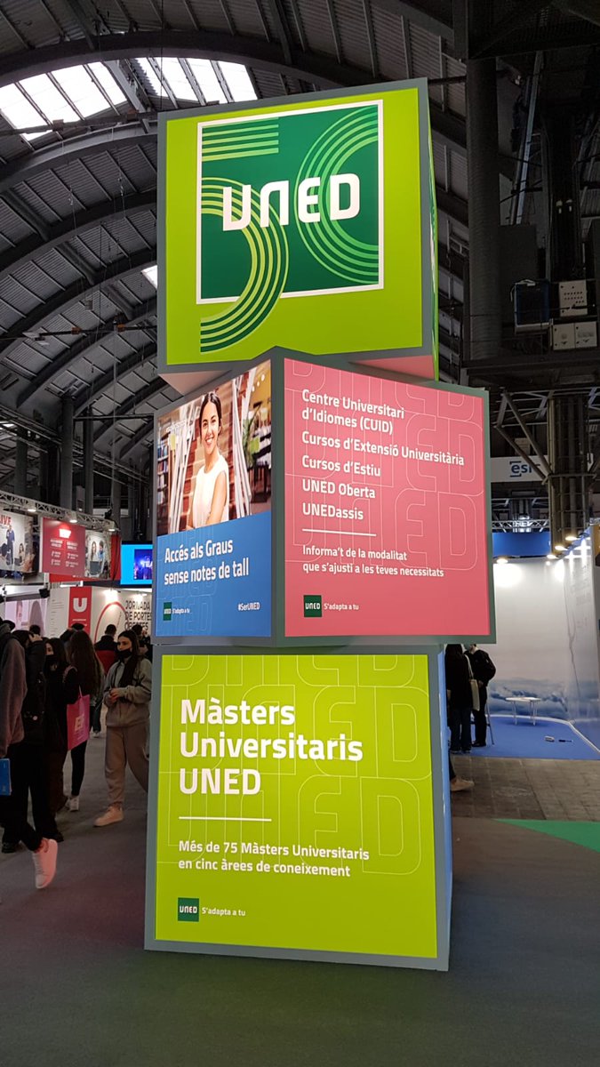 UNEDGirona's tweet photo. 🙌A partir d’avui i fins aquest diumenge la @UNED presentarà la seva oferta formativa al @saloensenyament, a @Fira_Barcelona. Veniu, us hi esperem!
#saloensenyament #SomosUNED @unedbarcelona @UnedTortosa #unedcervera #unedseuurgell @unedgarrotxa @LaClerch @girona_cat @ViladeSalt https://t.co/6hw6WHtyAJ