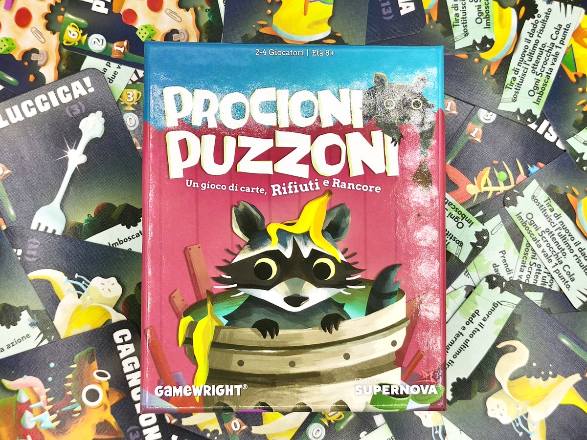 giochisntavolo's tweet photo. Dal 20/4 #StudioSupernova pubblicherà #ProcioniPuzzoni (2-4g, 8+, 15-20'). È un filler di carte: sarà meglio tenerle in mano per cercare di imboscarle e fare punti o usarle per il loro potente effetto? Info qui: https://t.co/JAXaAi1CWY #giochidatavolo @kwanchaimoriya @Gamewright https://t.co/4TChwVwPcJ