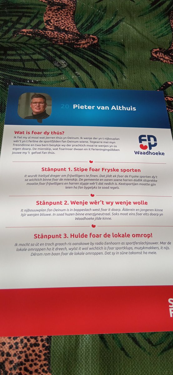 PvanAlthuis's tweet photo. Fannemoarn myn stim utbrocht. Fansels op de partij dyt stjit foar de Fryske mienskip, IT gefûl fan thus en wer t brûst yn de doarpen en de sted. Werneist der each is foar is prachtige lânskip. #stimFNP https://t.co/cL5YZ5vYYa