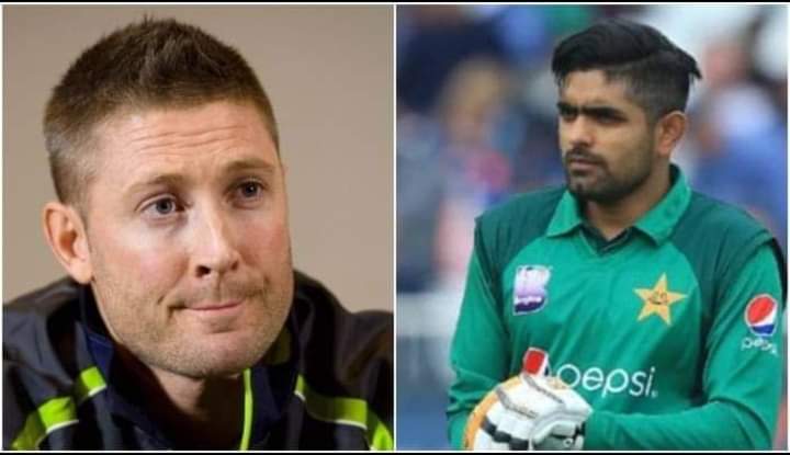 Mkhan5120's tweet photo. Michael Clarke on Radio 5 live: 
'I Just wanna share a little story that Me and Ponting were talking about this series and Ponting told me Watch out for Babar he is most complete batsman I’ve seen since AB."

#BabarAzam𓃵 #PAKvAUS https://t.co/hQe0GVRy1t