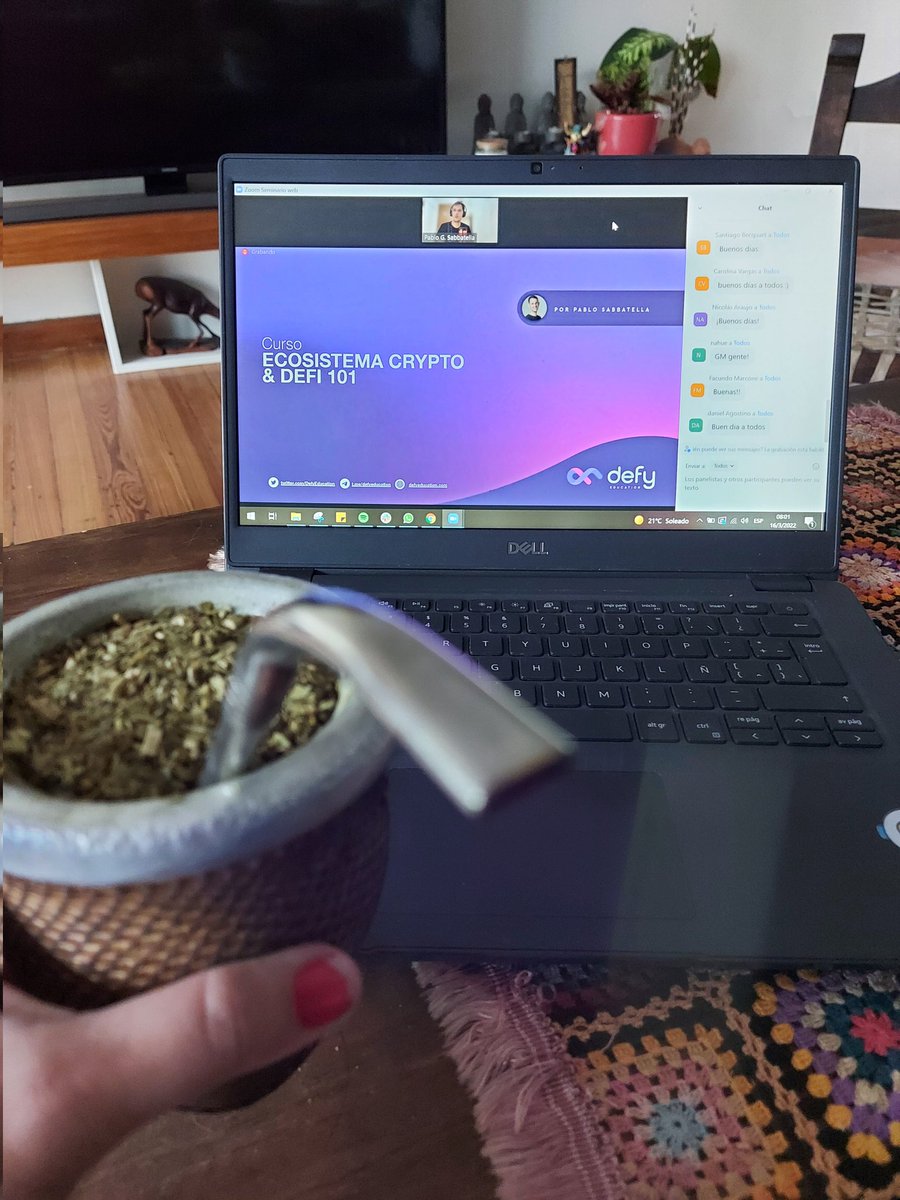 Arrancaron las clases! 🙌🏻 Ecosistema Crypto &amp; DeFi 101 
 
<a href="/DefyEducation/">DefyEducation 🦇🔊</a> 
<a href="/PabloSabbatella/">pablito.eth 🦇🔊 ♢</a> 
@proof_integrity 
#blockchain #defi