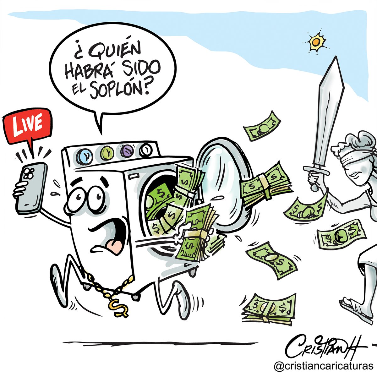criscaricaturas's tweet photo. Mi caricatura de hoy en @ElDia_do
.
.
.
.
.
#fronteo #lavadodedinero #operacionFM #operaciondiscovery #criscaricaturas https://t.co/qvl9TRkaaO