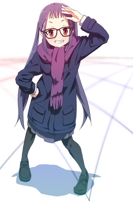 「purple hair purple scarf」 illustration images(Latest)