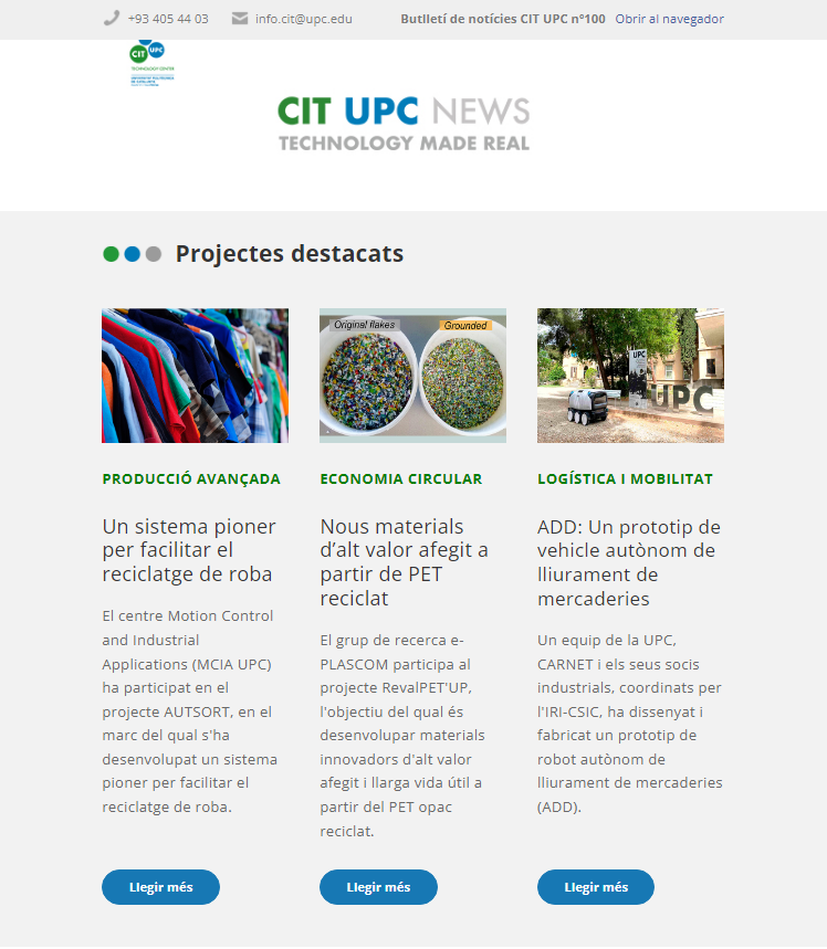 CIT_UPC's tweet photo. 👉 Suscríbete a nuestra #newsletter para conocer los proyectos que está desarrollando @la_UPC
https://t.co/EdZ3qxRstH
#Innovación #TechnologyMadeReal #Tecnología UPC https://t.co/x3Gj3k6ftB