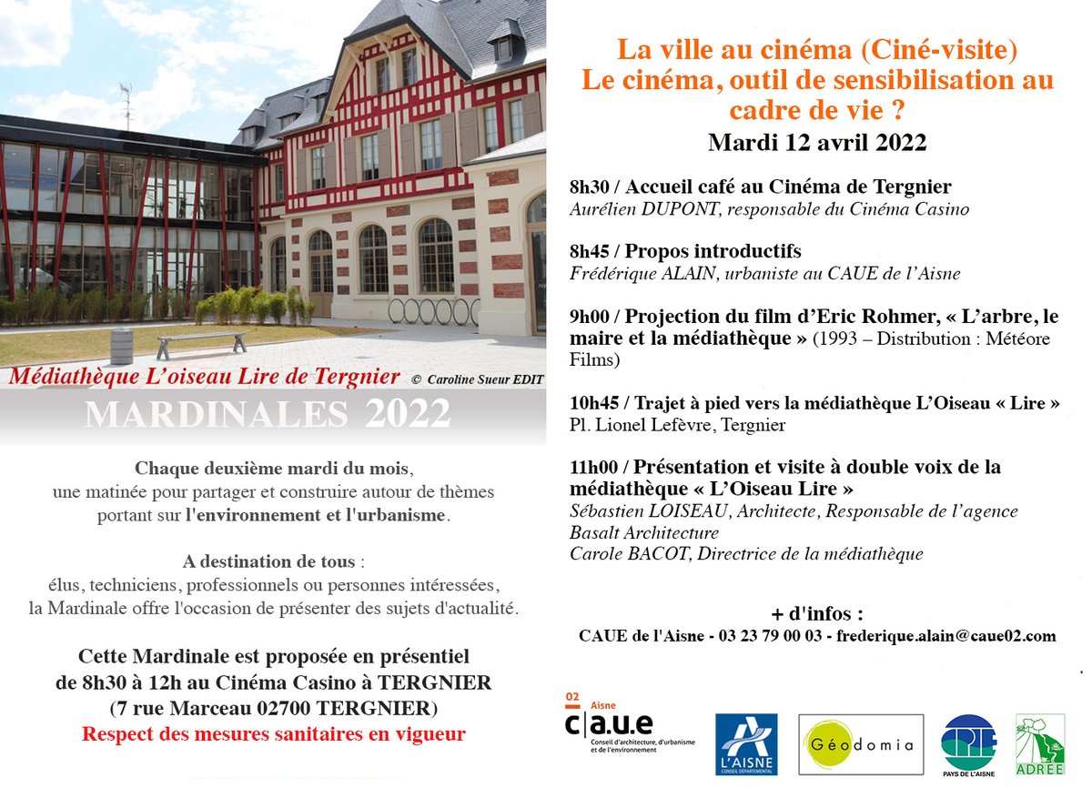 Matinée gratuite, ouverte à tous. Inscription : docs.google.com/.../1FAIpQLSdM…