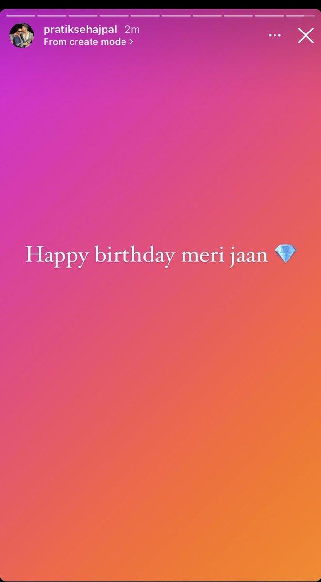 Pratik’s new Instagram story!! 😭😭😭

Happy birthday Danish..  May you live in peace and happiness wherever you are… ❤️❤️

#PratikSehajpal #PratikFam #DanishZehen #FamBruh #PraNish