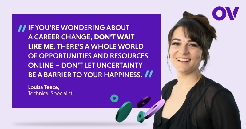 OVConnects's tweet photo. Using online learning to empower skills and maximise potential. 

Louisa Teece transformed her career with the support of #OnlineLearning in 2017 - and has not looked back since. 

Read about Louisa, key to the OV team, here in an article with @WATC_Updates. 

#IoT #OVConnects