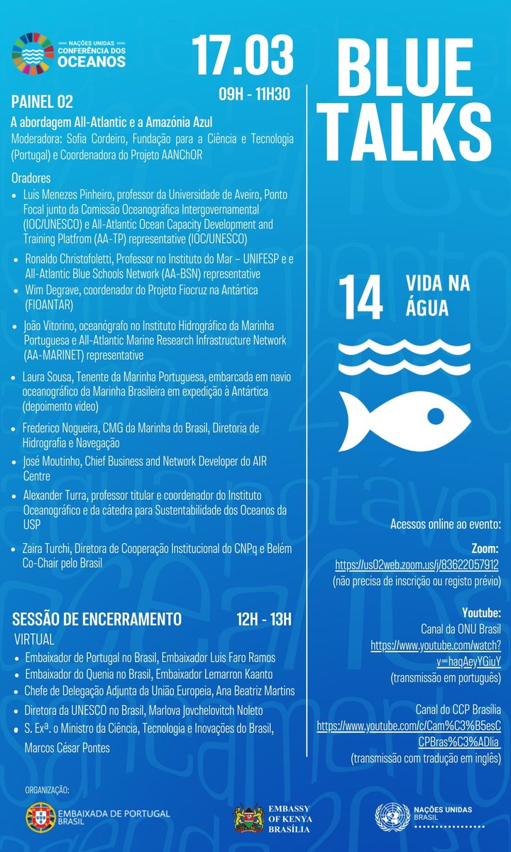 AllAtlanticO's tweet photo. The #BlueTaks Event starts today!
🎧Join online with English translation!
👉https://t.co/2F8krALInj
The second panel will be about the #Altantic Ocean Research Alliance. Check out the programme for tomorrow! 👇👇👇
#AtlanticAll https://t.co/b4YVZ7QCp5