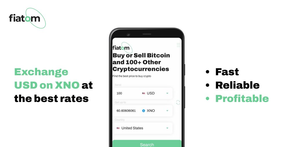 Fiatom_io's tweet photo. ⚡️Need to exchange $USD on $XNO (@nano)
and require the best exchange rate?🤔

In Fiatom we compare the rates of the best fiat on-ramps and provide you with the most beneficial solution🥳

Try it on your own ➡️ https://t.co/6jdsRJAUPF

#NANO #XNO #blockchain #cryptocurrency https://t.co/c4Iz8Mxdrj