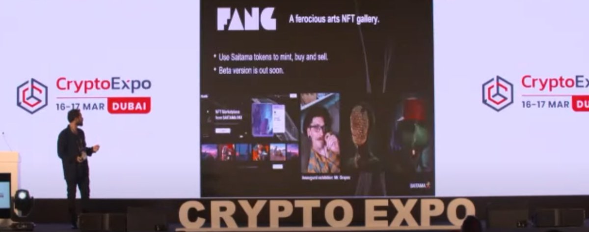 Major 💹 (delusion arc) (@majorcryptoceo) on Twitter photo Great job to <a href="/kleingabriel/">GABE KLEIN</a> you SMASHED it on the big stage with the #Saitama speech
Is that a picture of @MrGrapes_Saita's and his out of this world NFT's? I see 👀👀
LETS GO WOLFPACK REPRESENTING 🔥🐺💪
#SaitamaWolfpack #UseSaitaMask #SaitaMask #CryptoExpoDubai2022 Great job to <a href="/kleingabriel/">GABE KLEIN</a> you SMASHED it on the big stage with the #Saitama speech
Is that a picture of @MrGrapes_Saita's and his out of this world NFT's? I see 👀👀
LETS GO WOLFPACK REPRESENTING 🔥🐺💪
#SaitamaWolfpack #UseSaitaMask #SaitaMask #CryptoExpoDubai2022