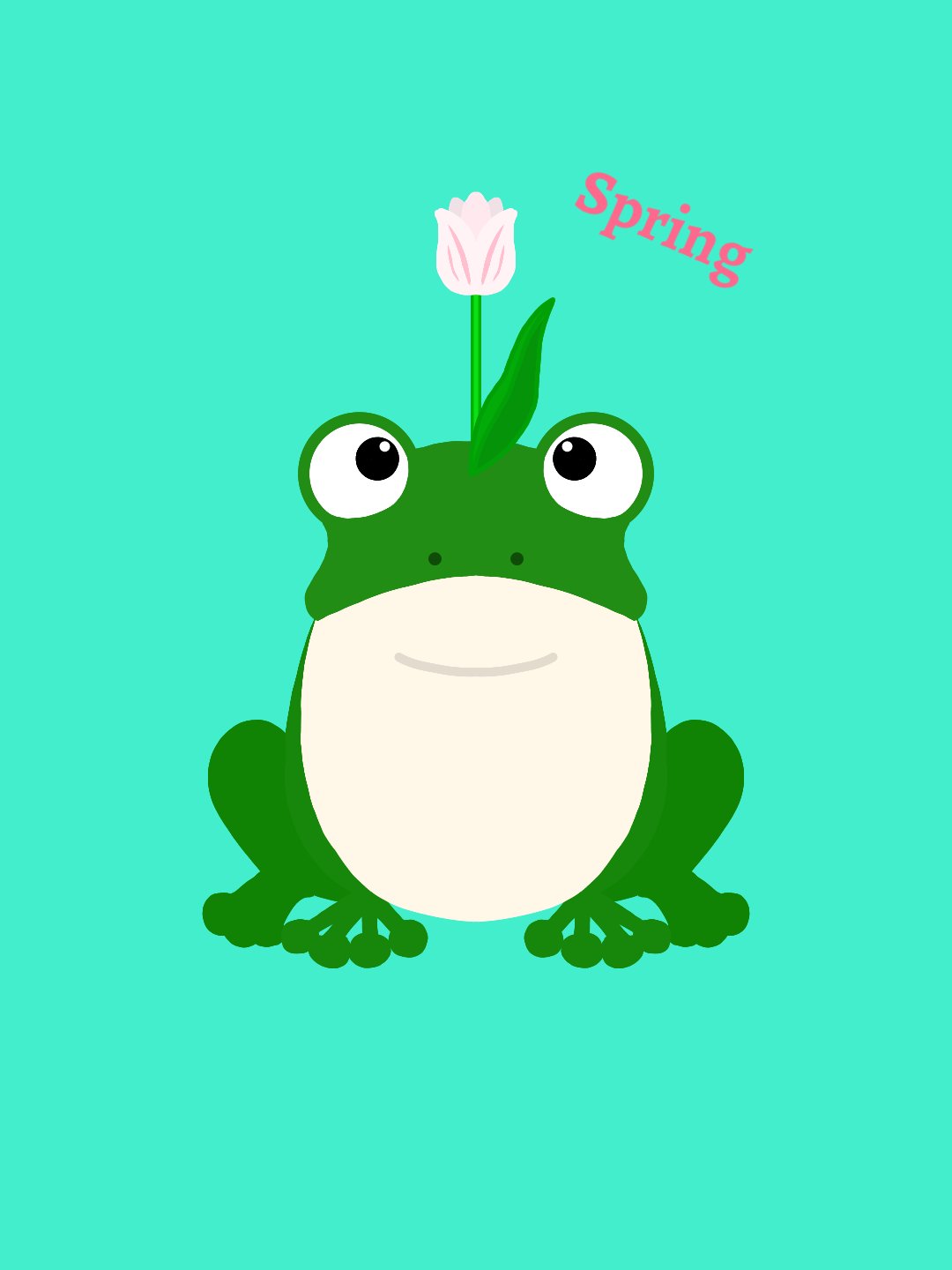 ジジー Bourgeois En Twitter らくがき 春ですね らくがき イラスト 春 チューリップ カエル T Co Cbgukpueco Twitter