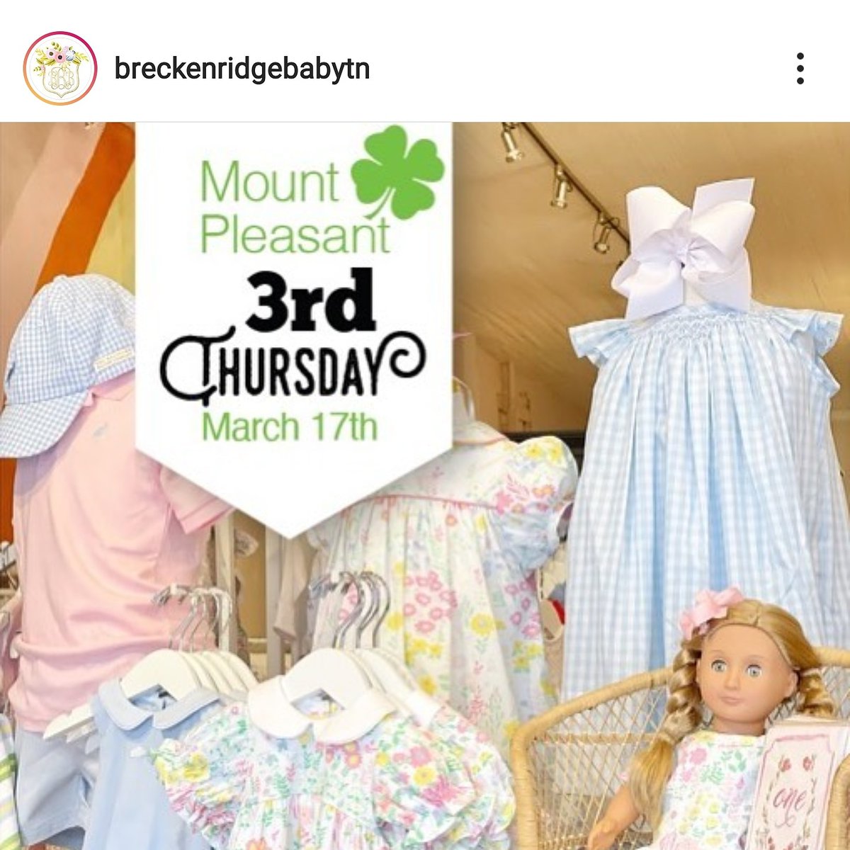MountMain's tweet image. This Thursday, March 17th #shopthemount #thirdthursdays #mountpleasanttennessee  #visitmountpleasanttennessee #shopsmall #themount