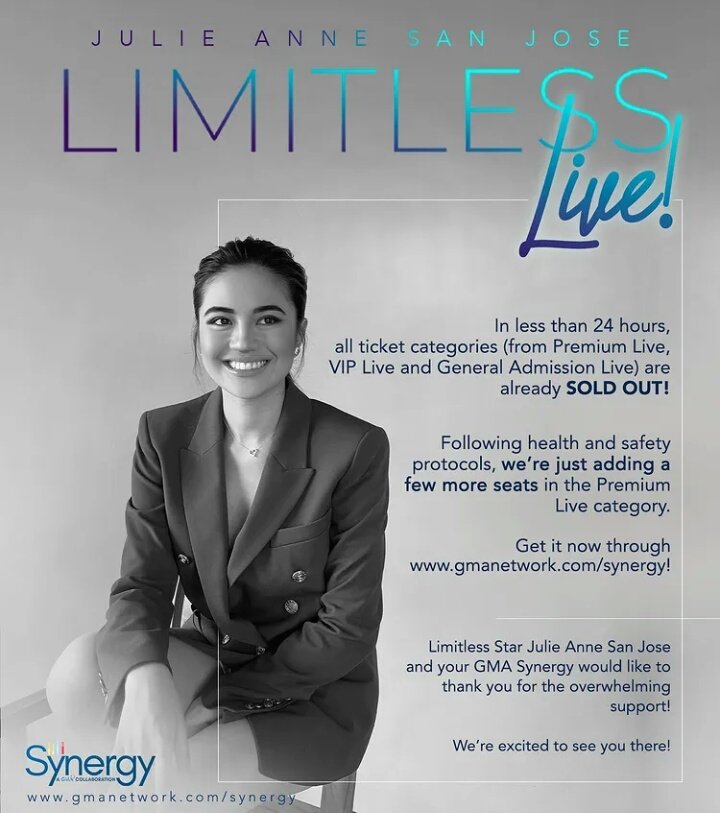 JulieVerNation's tweet photo. © obamoroso's Instagram post

@MyJaps #LimitlessLive SOLD OUT!

#JulieAnneSanJose
#LimitlessTrilogy https://t.co/GF4BXMDkmc