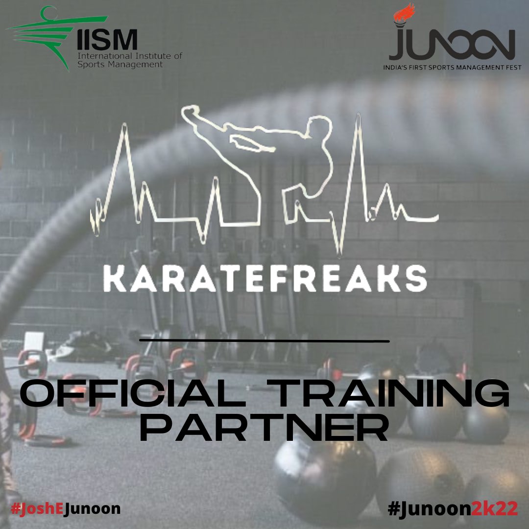 junoonsportfest's tweet photo. ✨🥋🥋🥋🥋✨
We are so proud to announce our official Training Partner, KarateFreaks is on board with Junoon 2K22!

We’re looking forward to an exciting collaboration together during the event.

#junoon2k22 #joshejunoon #fest #sportsfest #sportsmanagement #iismfest #lifeatiism https://t.co/V6yy18COVr