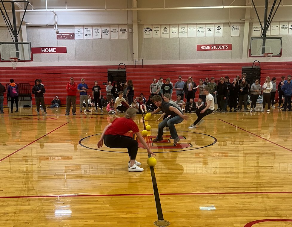 LoupCityPS's tweet photo. After Career Day yesterday, students celebrated Pi Day and the end of quarter with "minute to win it" activities! https://t.co/mvWGLOk4kE