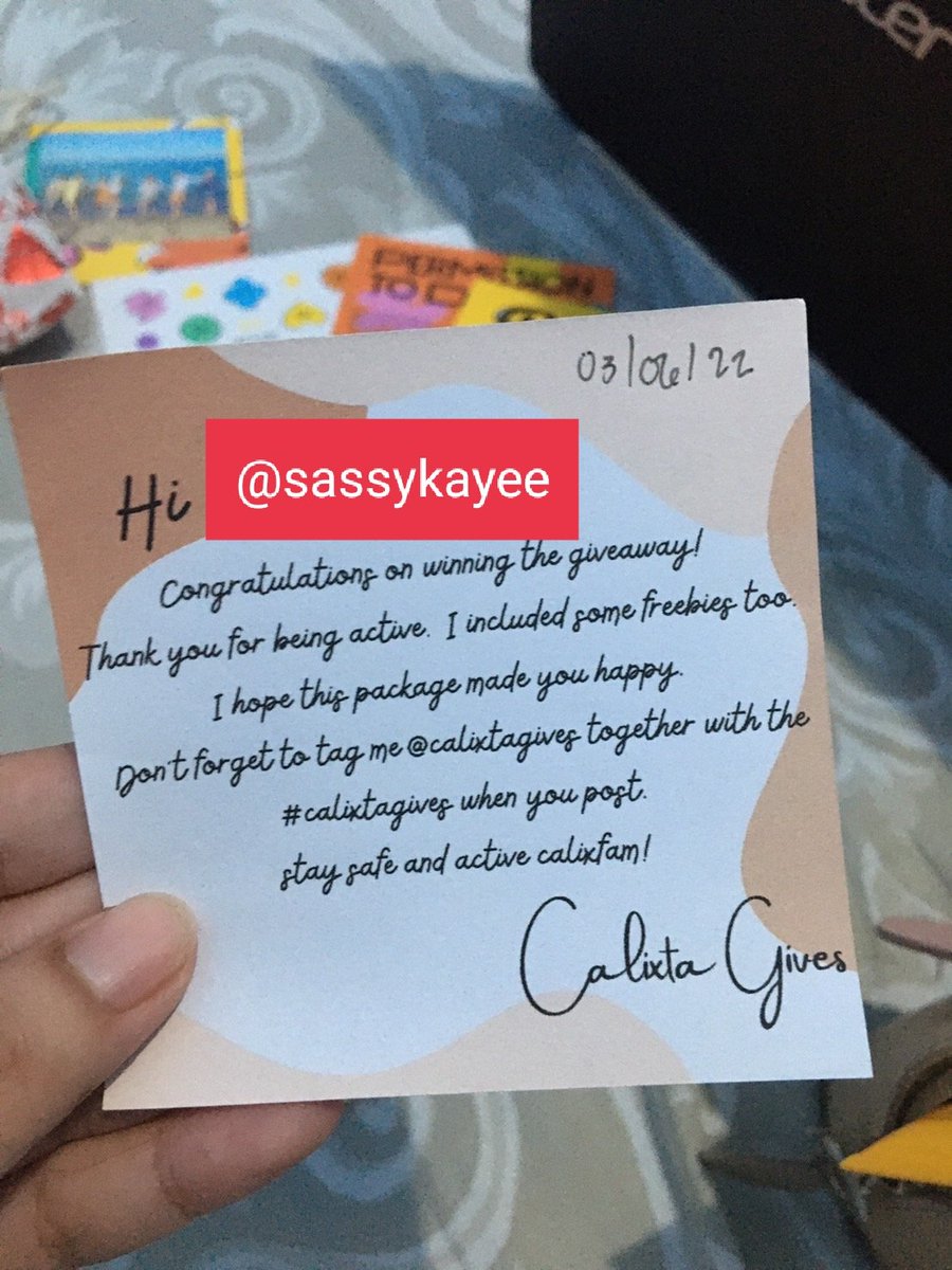 smilinghope23's tweet photo. Butter album is here π Thank you so much po @calixtagives πππ Super happy ko po talaga ππ This made my day π More blessings po sa inyo! God bless! Love you so much β€οΈ
#calixfam
#calixtagives https://t.co/8hz4FgfEpH