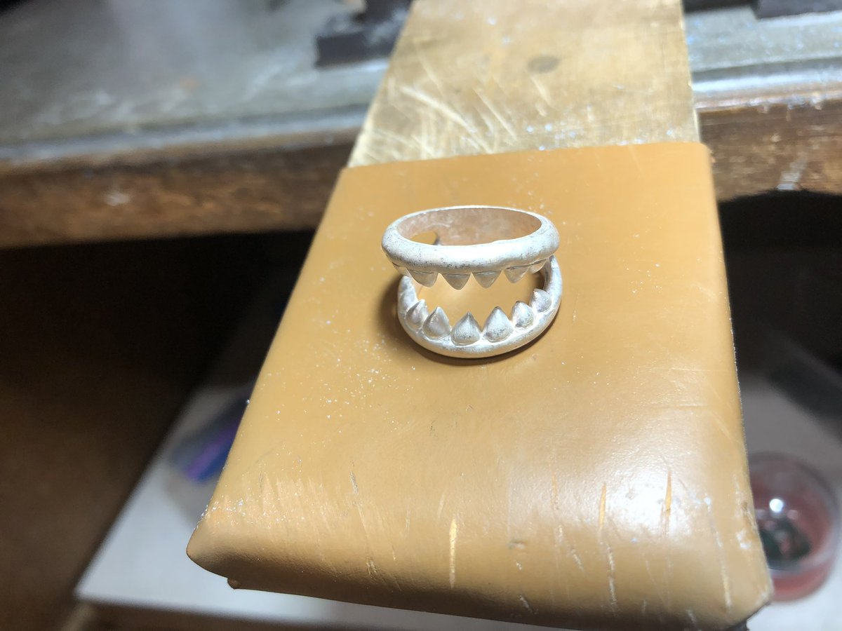 ガブガブくん作成中です☺️
＃シルバーアクセサリー #シルバー #ハンドメイド