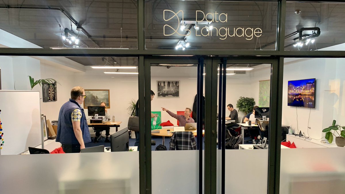 Today and tomorrow at the Data Language Islington office in <a href="/TheBDC/">Business Design Centre</a>, we're running a hack event.

It's a great way of rapidly exploring and testing new ways of solving big challenges.

We'll be attacking three tasks in the areas of #AI, #KnowledgeGraphs and #Blockchain.