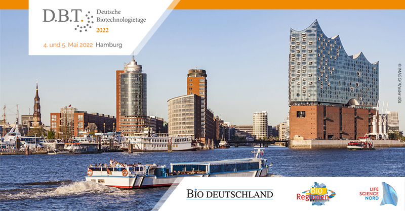 InfectoGnostics's tweet photo. Jetzt anmelden: Deutsche Biotechnologietage am 4./5. Mai 2022 in #Hamburg: Alles rund um Gesundheit, Ernährung, #Bioökonomie, #Startups. Wir sind mit dabei! #DBT2022 #Biotech #GameChanger #BioRegionen @LifeScienceNord @BIODeutschland @legthueringen https://t.co/pBs3puCgSj https://t.co/tAKM7syvTD