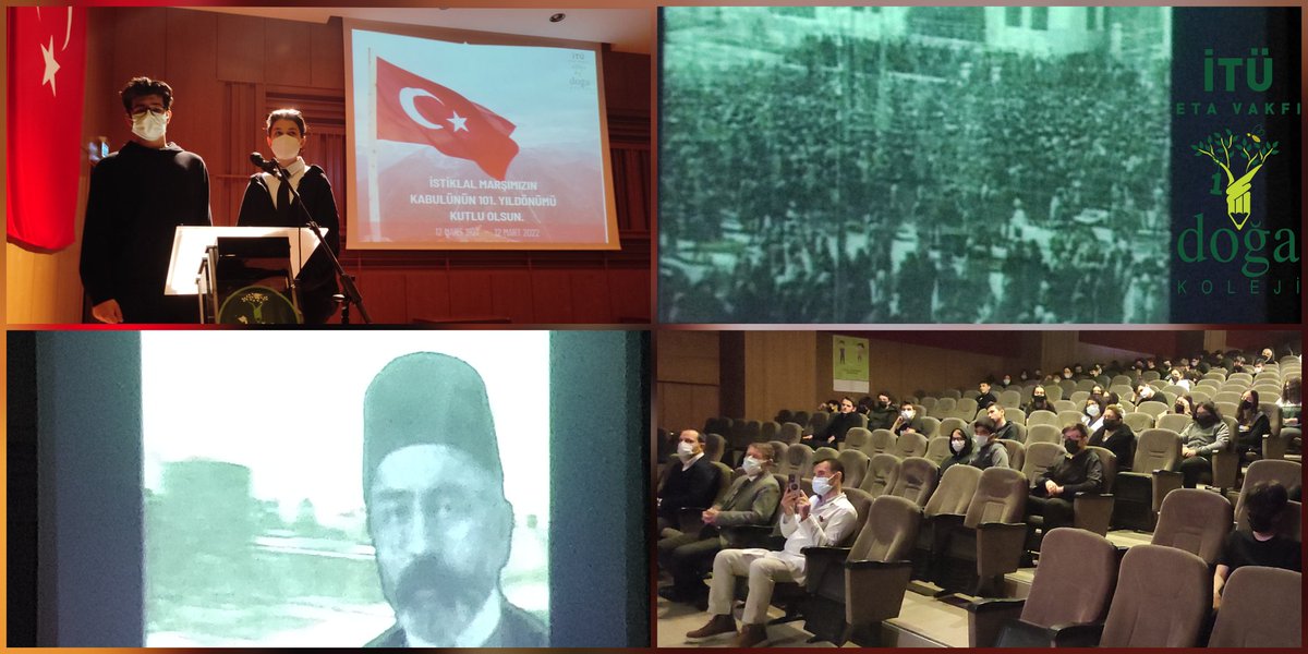 🇹🇷 İstiklal Marşımızın kabulünün 101.yılında Vatan Şairimiz Mehmet Akif Ersoy ve İstiklal mücadelemizin tüm eşsiz kahramanlarını saygı ve minnetle anıyoruz🇹🇷

<a href="/DogaOkullari/">Doğa Koleji</a> 
<a href="/Azrafraarzu1/">Arzu Uz</a>
<a href="/MehmetKemalkoc1/">Mehmet Kemal koca</a> 
<a href="/ekremkoseoglu53/">Ekrem köseoğlu</a>