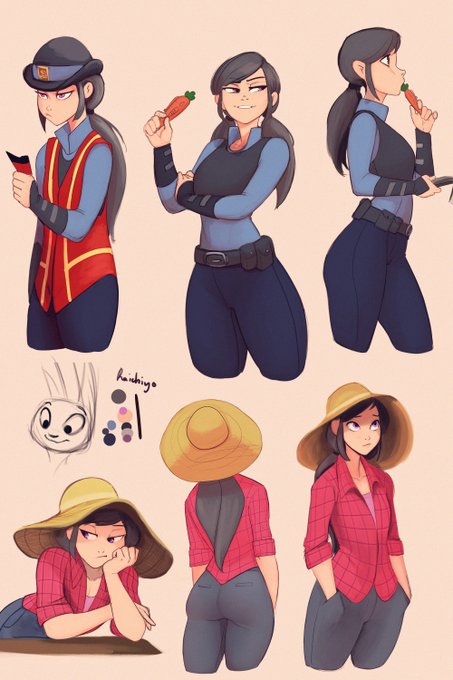 Some simple humanized Judy color warm ups https://t.co/s82iQocNU9