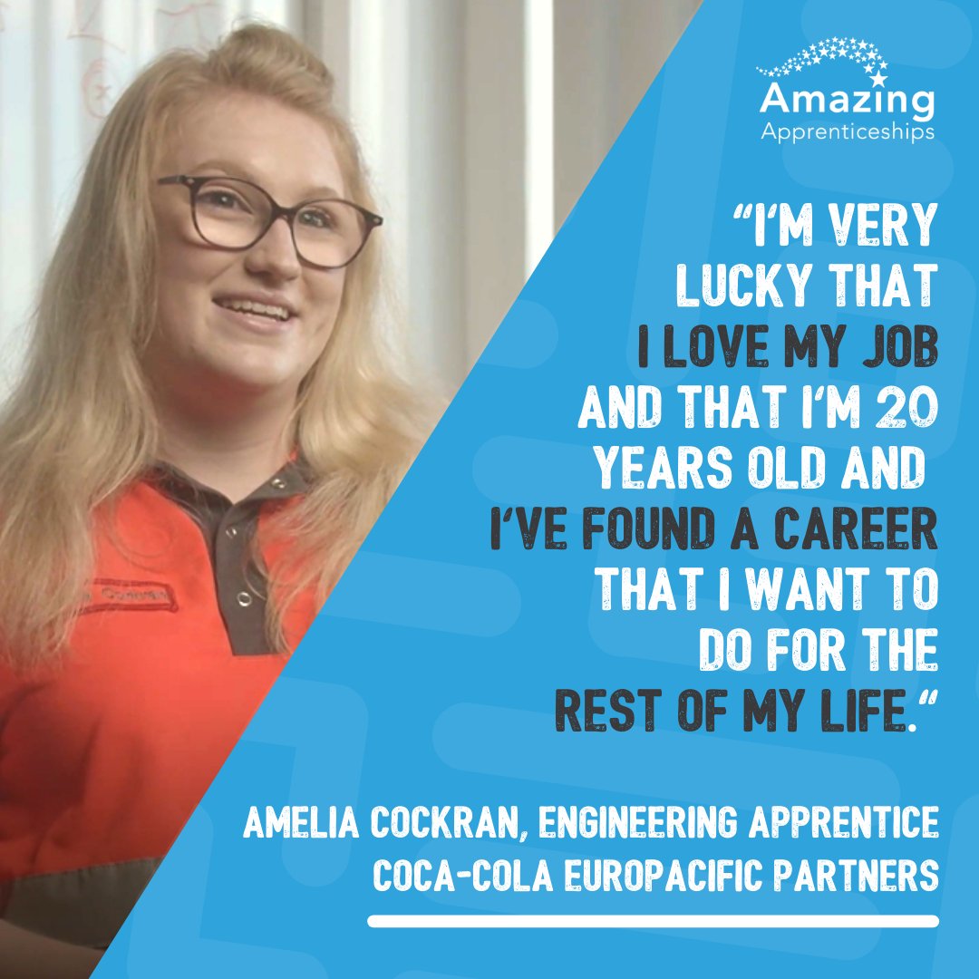 Meet Amelia, an Engineering Apprentice at <a href="/CocaColaEP/">Coca-Cola Europacific Partners</a>! Amelia's passion for her #apprenticeship is a great way to get your students inspired about STEM subjects during #BritishScienceWeek! 

Help your students see how science links to wider career options: tinyurl.com/yckj2m9e