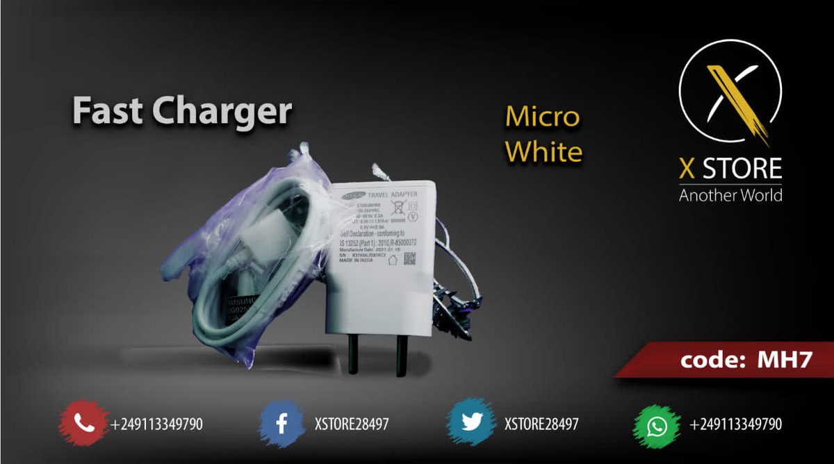 Xstore28497's tweet photo. Fast charger
micro 
السعر 1200 SDG
for order DM or Whatsaap
Delivery 800 SDG https://t.co/ih1bCRtVNe