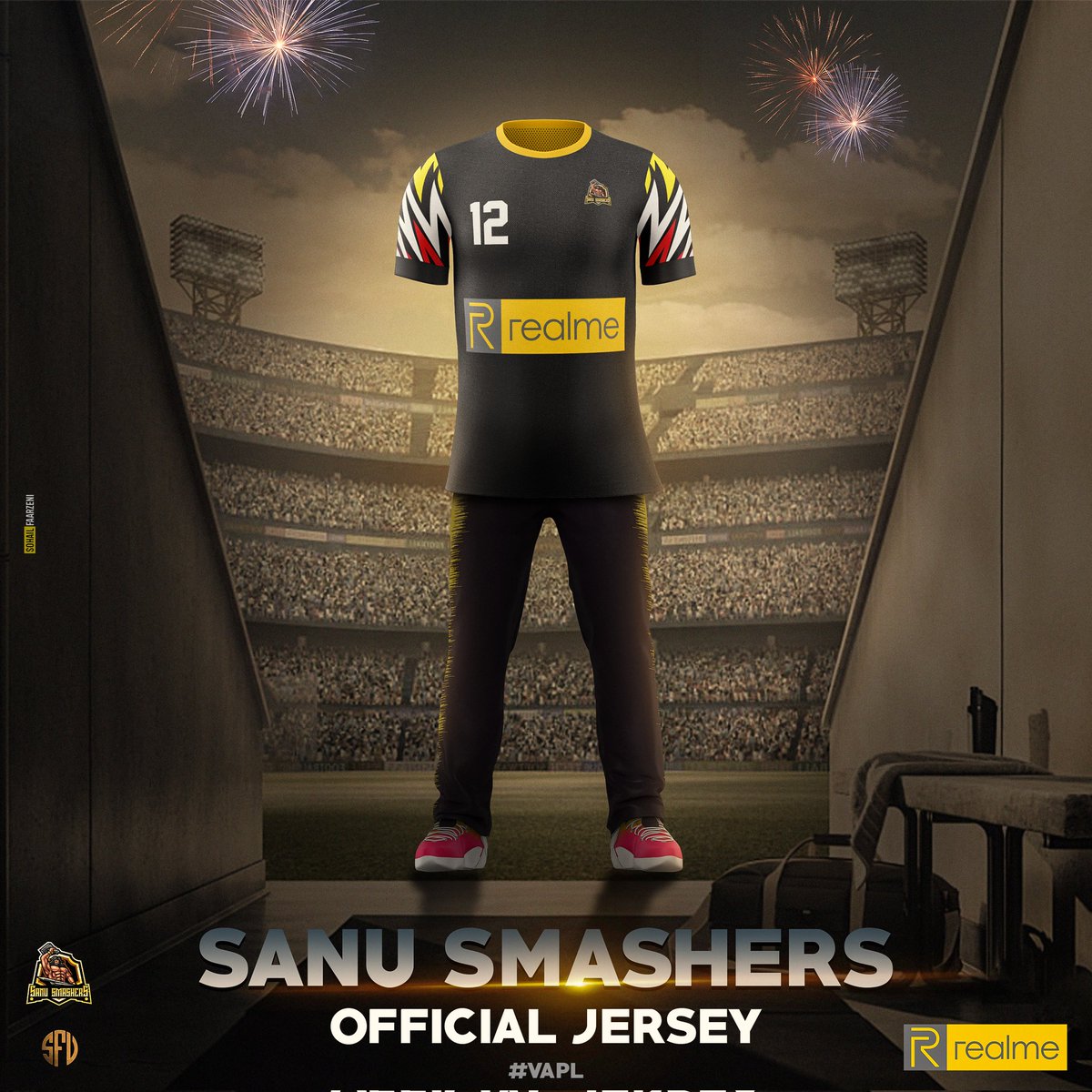 SanuSmashers's tweet photo. Here Comes Our Team's Official Jersey . 

Design and Edit By : @SohailNotKhan 

#VAPL #SanuSmashers https://t.co/a0H8QfQl5p