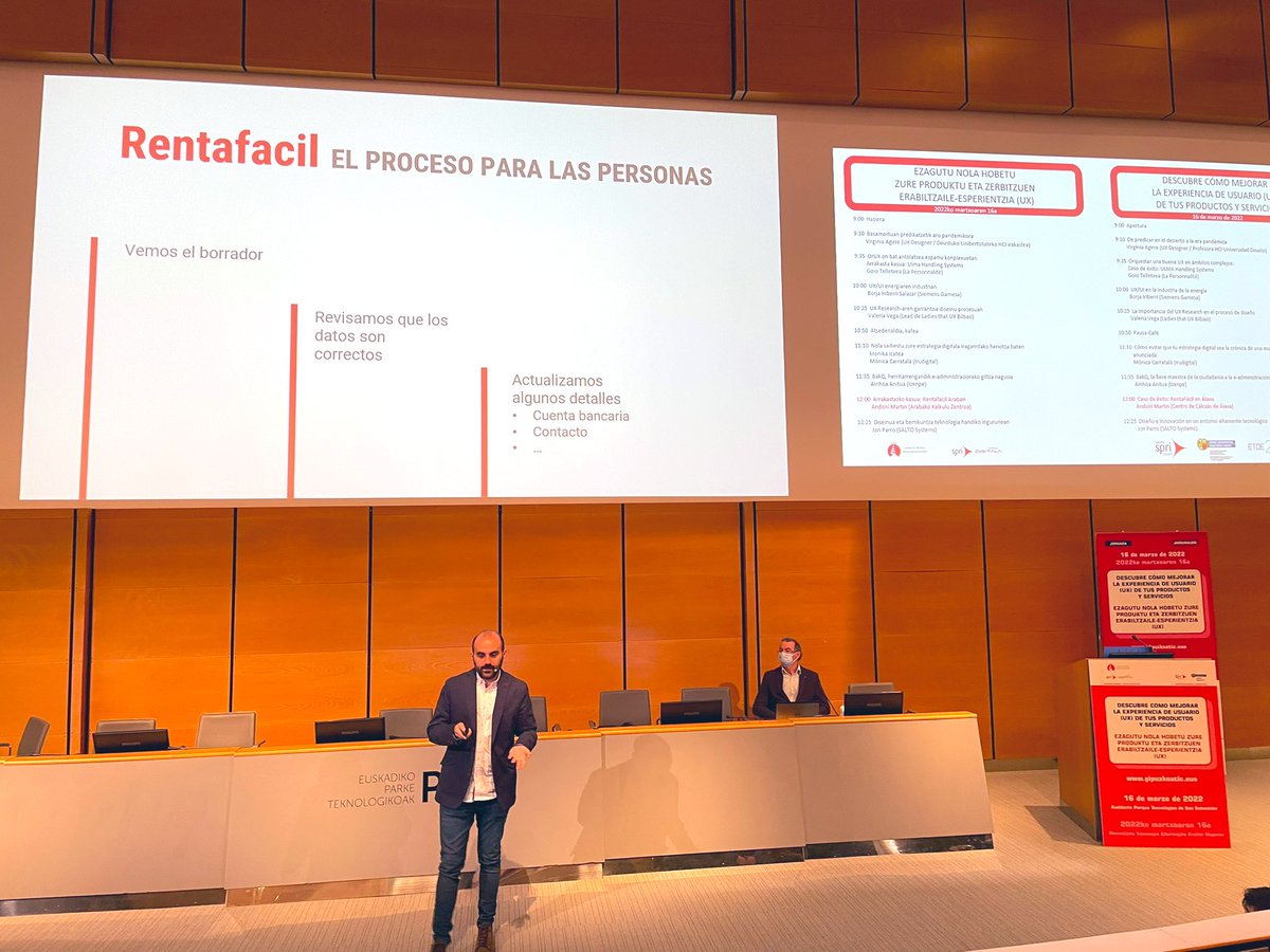 Andoni Martin (@UrTanta), nos presenta ahora el caso de éxito: “RentaFácil en Álava”. La renta parece más divertida con sus explicaciones 🙃. #ux #uxdesign #GipuzkoaTIC