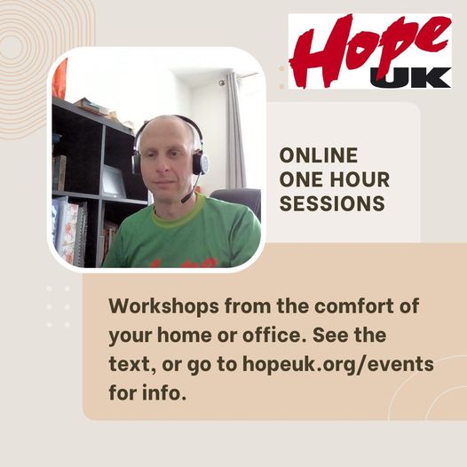 HopeukUK's tweet photo. Book now for our one-hour, online workshops:
‘What Every Parent needs to know about County Lines’ - 4 April 7.30pm
‘What Every Youth Worker needs to know about Drug and Young People  - 26 April 11.30am https://t.co/YhtvaomRke