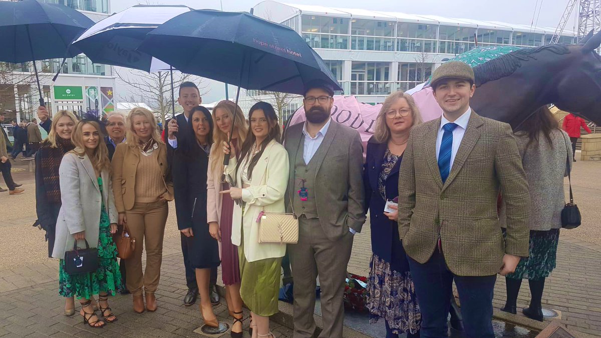 A well deserved day out for the team! #Cheltenham