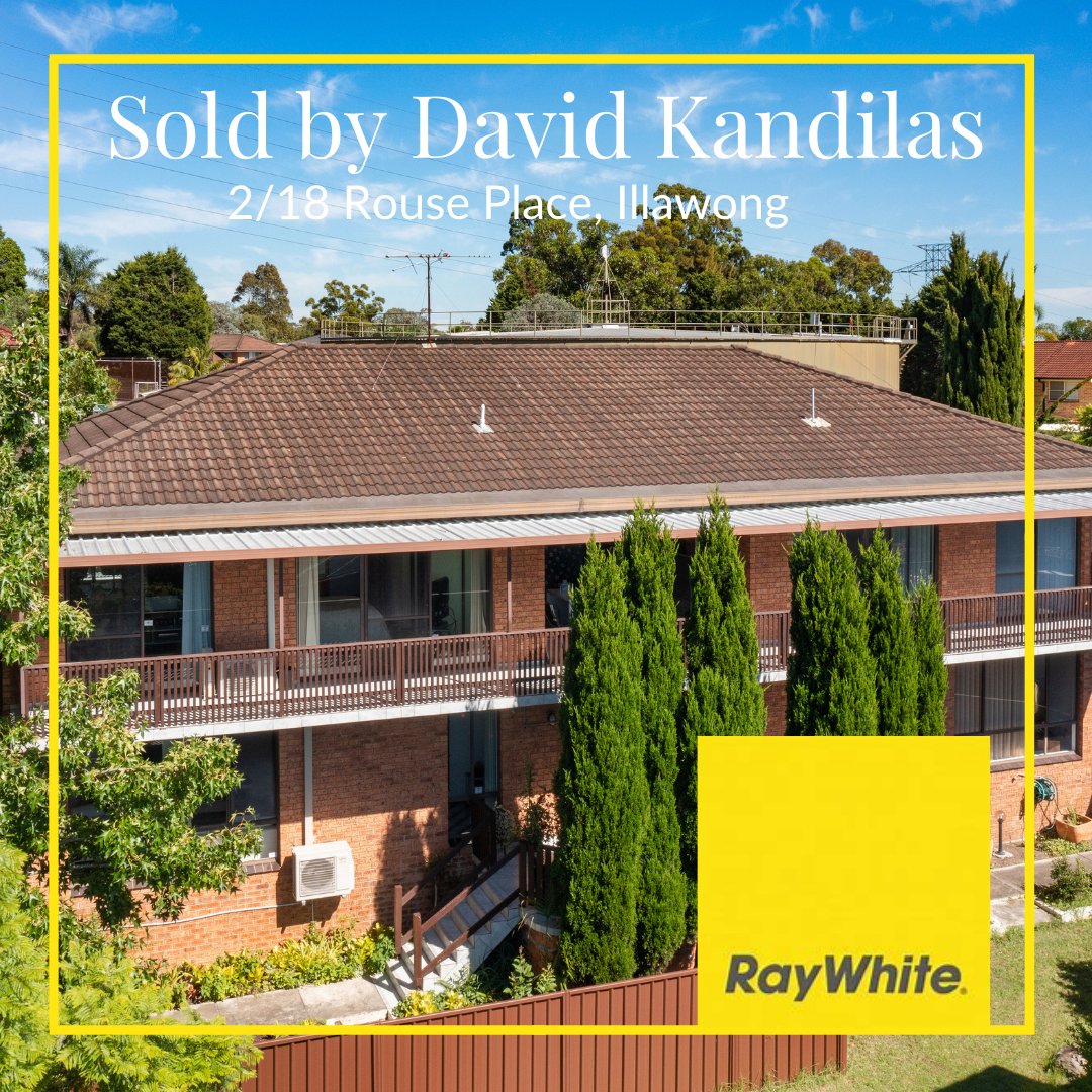 DavidKandilas's tweet photo. JUST SOLD AT AUCTION

2/18 Rouse Place, Illawong

Congratulations to both buyers and sellers on a great result.

More information 📞 0410 711 589 https://t.co/ftbtQyjzBv